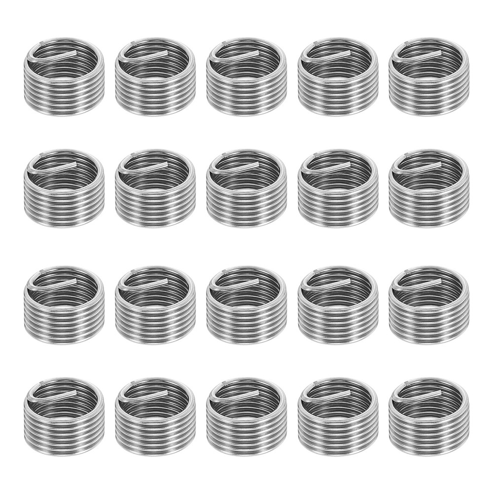 20pcs Wire Thread Inserts 3/8-24 UNF 1D 9.5mm Helical Threaded Sleeve