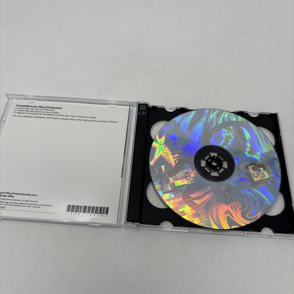 Microsoft Office XP Professional, Version 2002, 2 Discs Vintage Software