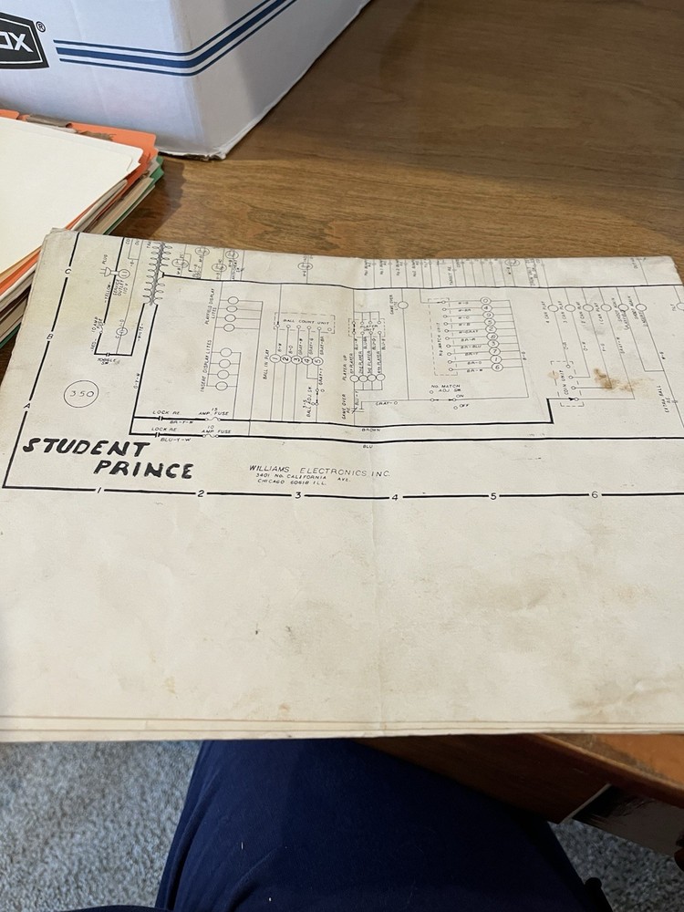 Student Prince Pinball Schematic