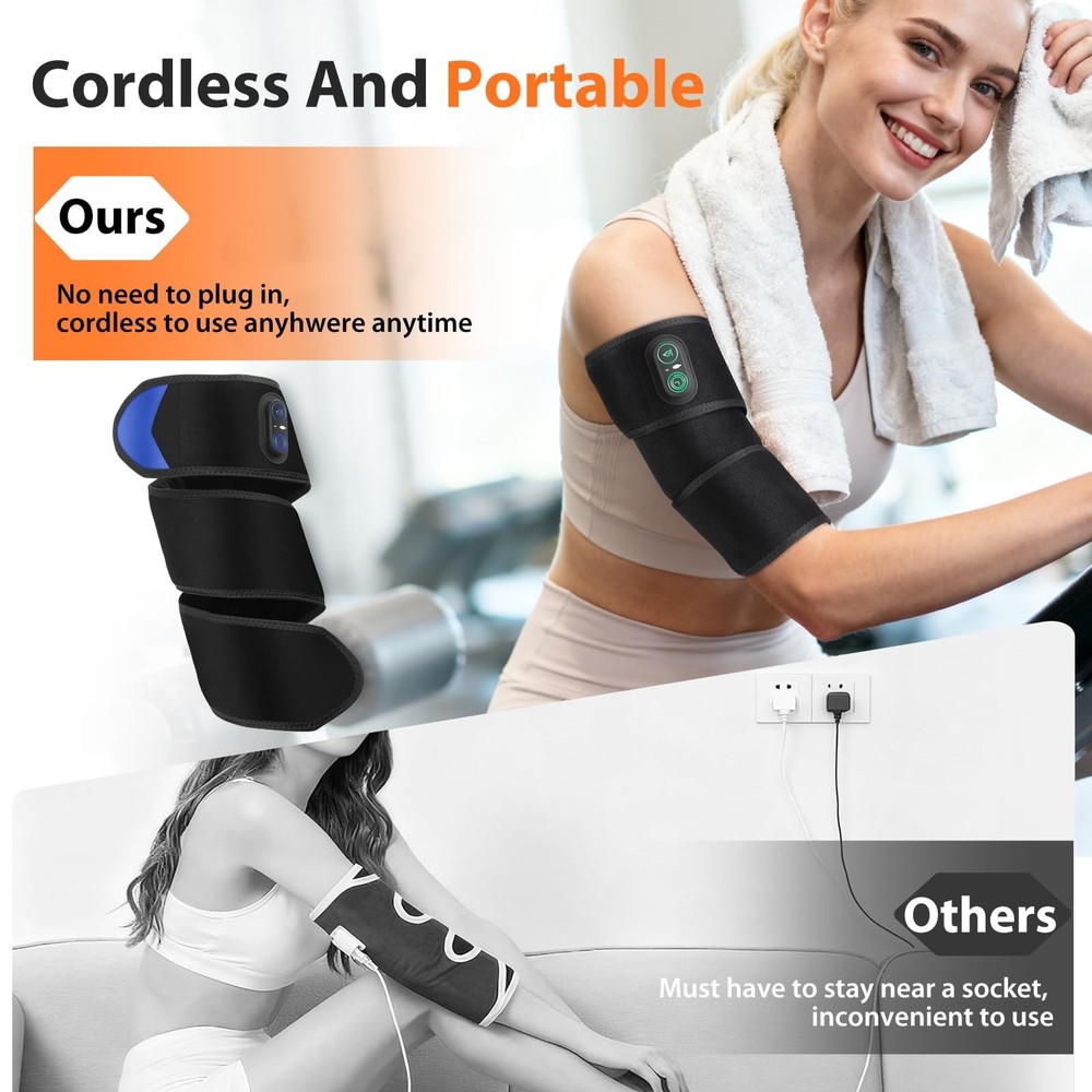 Cordless Arm Heating Pad, Elbow Heating Pad, Electric Heating Strap, Heating ...