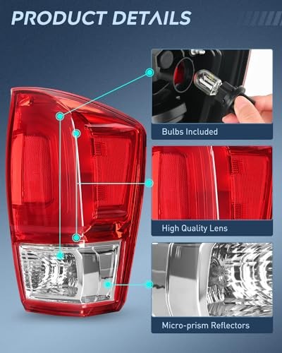 Taillight Assembly Compatible with 2016 2017 2018 2019 2020 Passenger Side