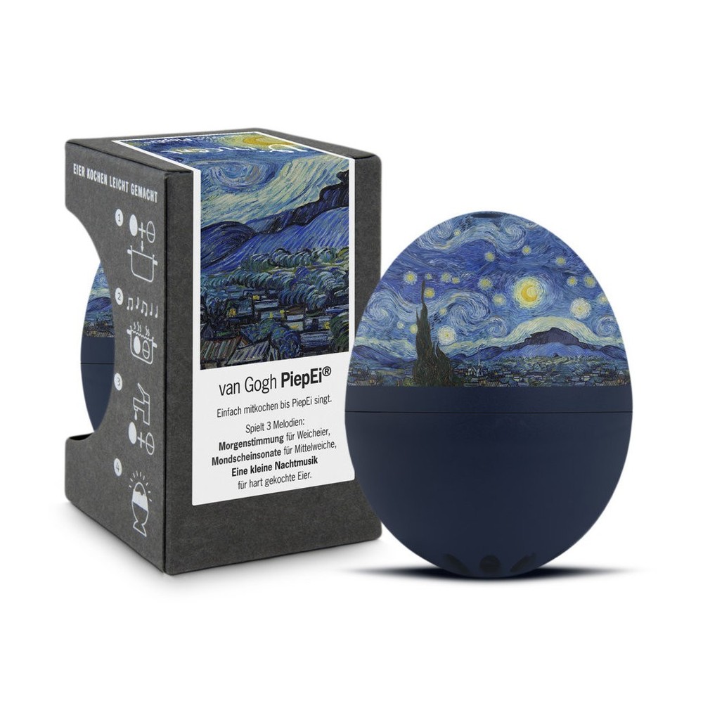 BrainStream BeepEgg Musical / Singing Floating Egg Timer - Van Gogh Starry Night