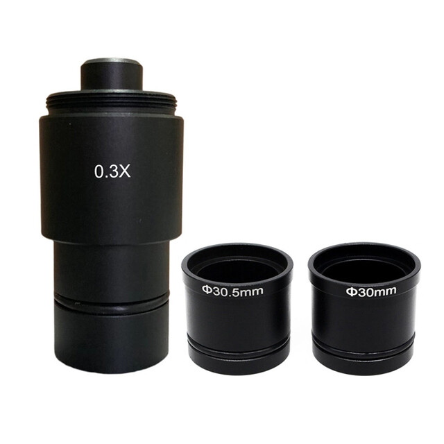 0.3X 0.5X 1X C-mount Lens Adapter For Microscope CCD Camera