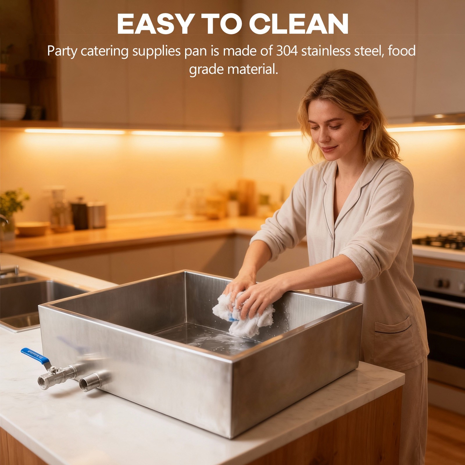 Marada Maple Syrup Evaporator Pan 304 Stainless Steel Valve