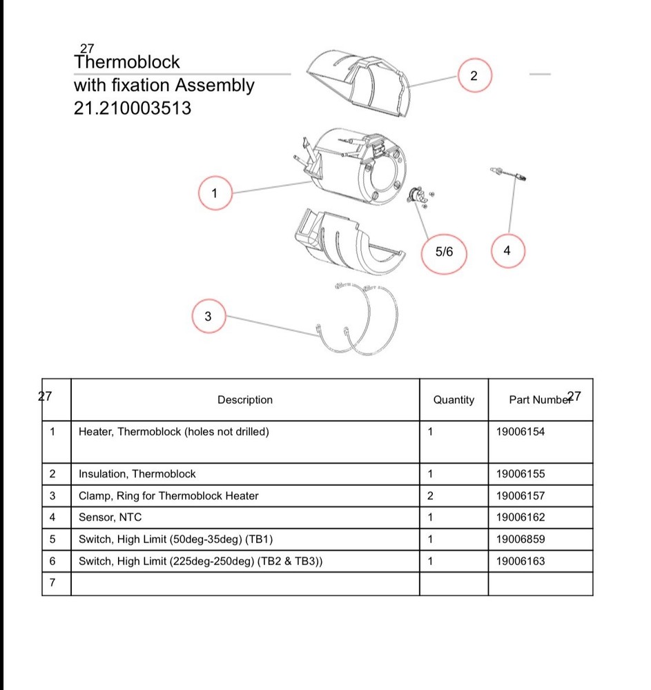 Franke 2000W Thermoblock Heater