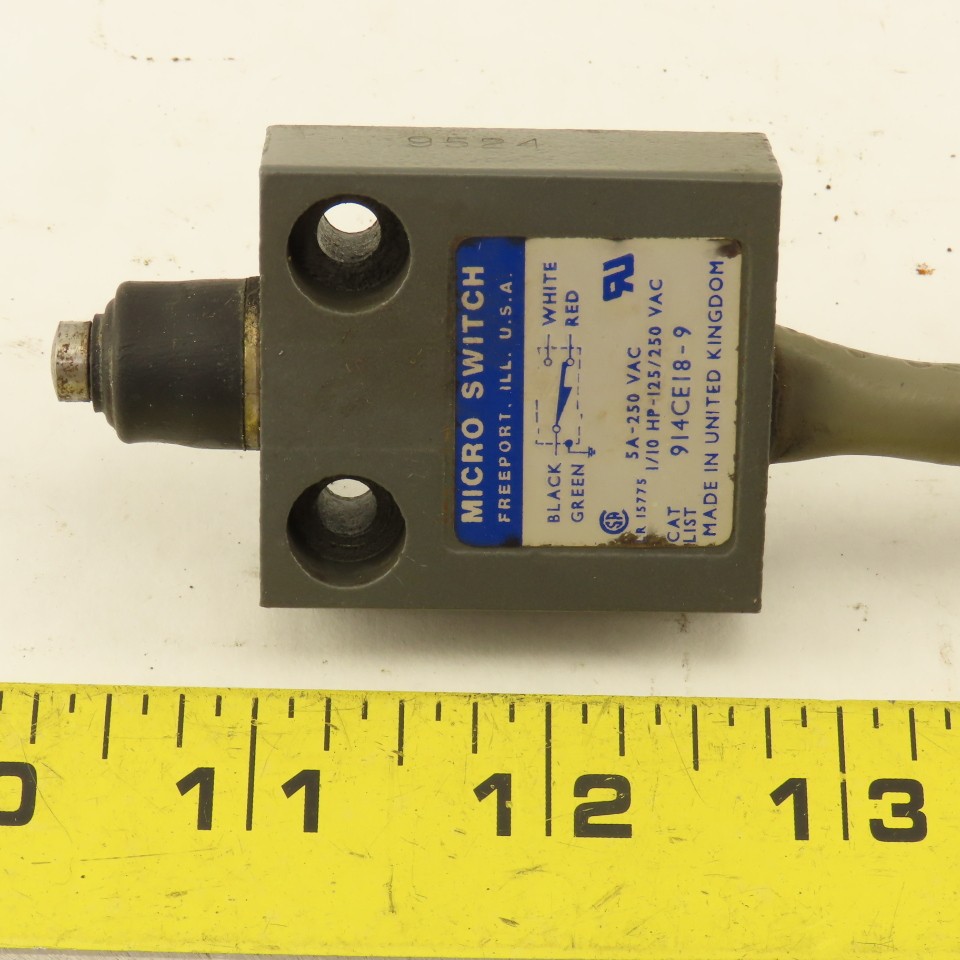 Micro Switch 914CE18-9 Push Button Limit Switch 5A-250VAC