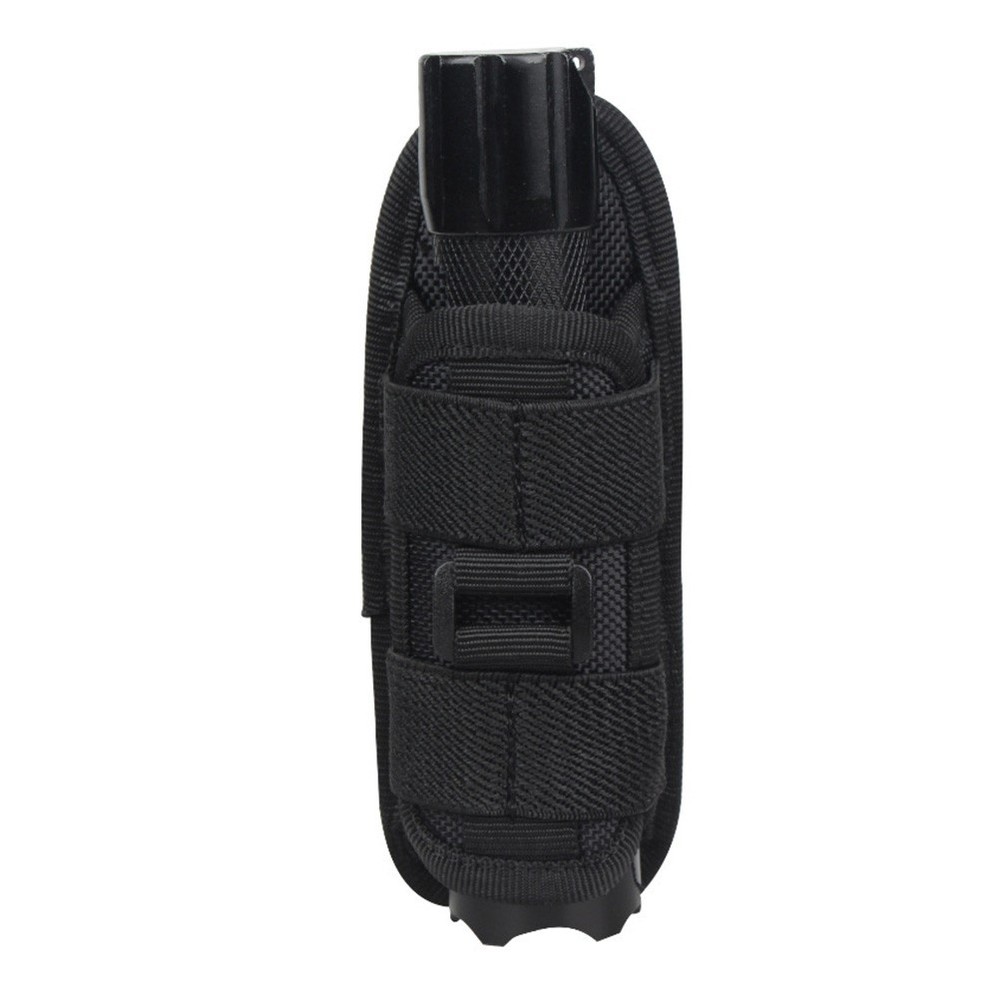 Outdoor Flashlight Pouch Rotatable Belt Clip Nylon Torch Protector
