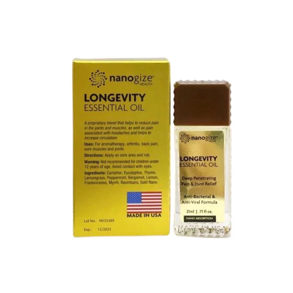 Nanogize Health Longevity Essential Oil Deep Penetrating Pain & Joint Relief
