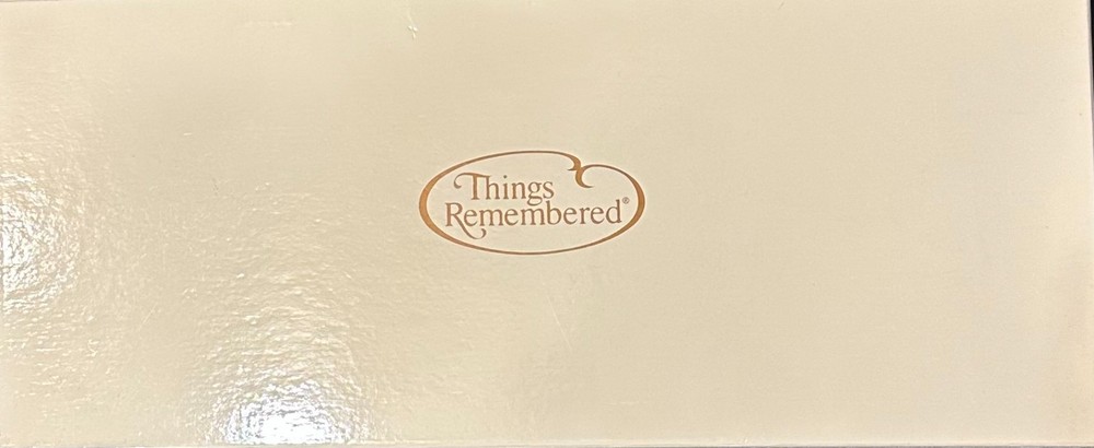 Things Remembered Engraved Crystal Cake Server Set ~ NIB