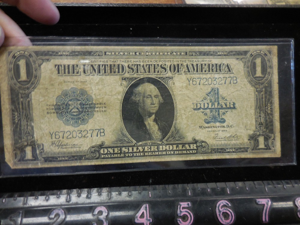 1923 $1 ONE DOLLAR ” SILVER CERTIFICATE LARGE SIZE NOTE