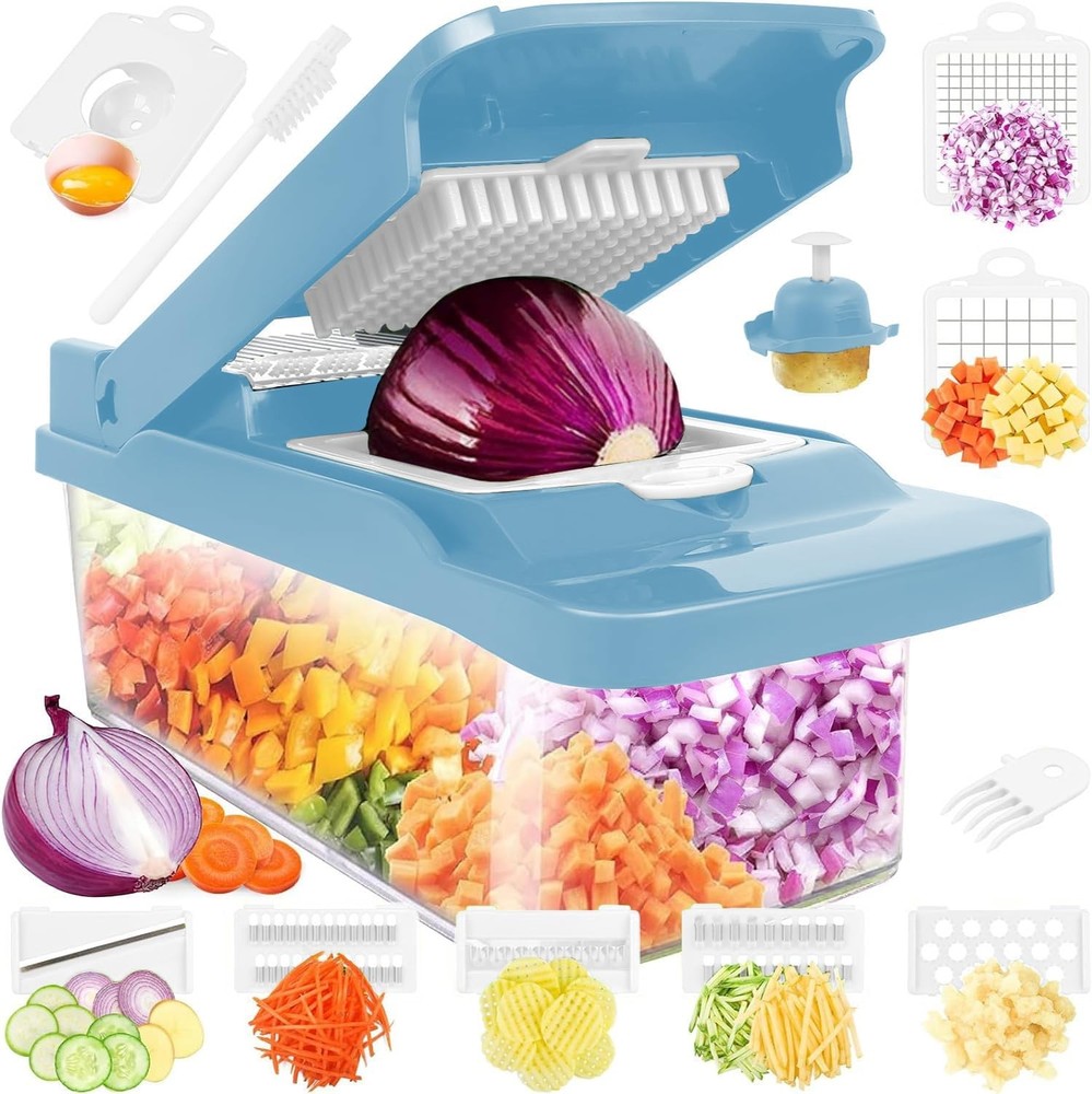 12-in-1 Multifunctional Vegetable Chopper with Container