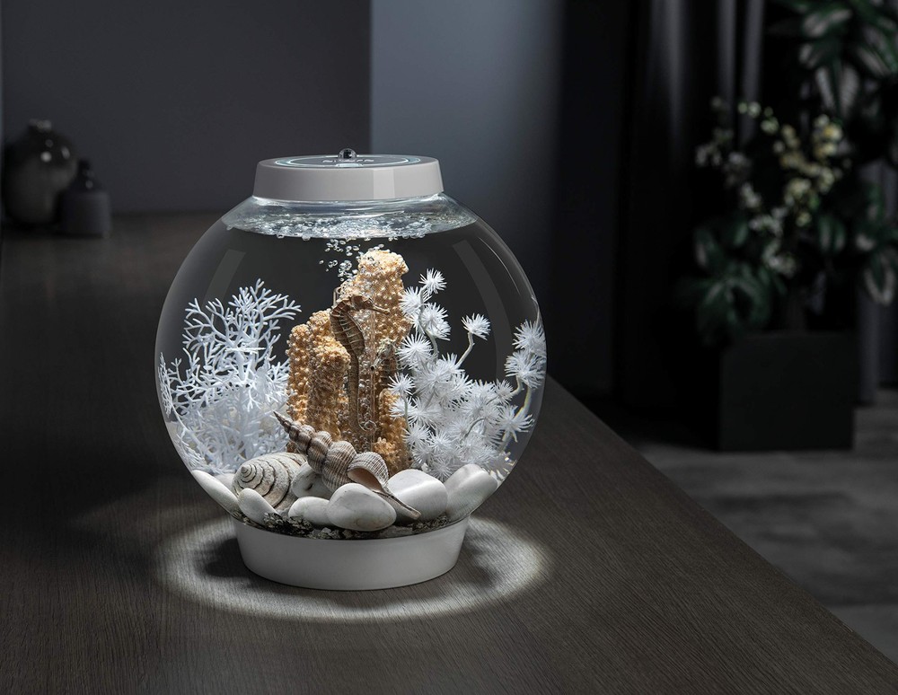 biOrb Marble Pebble Set , Solid and High-Quality Aquarium Decorations, White