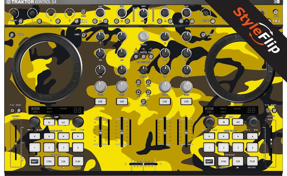 Native Instruments TK S4 MK2 | Yellow Camo | Protective Decal | StyleFlip Skins