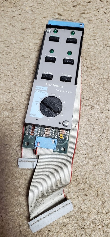 2551963 TI auxiliary control panel graphtec gp2106 plotter 6 button dial board