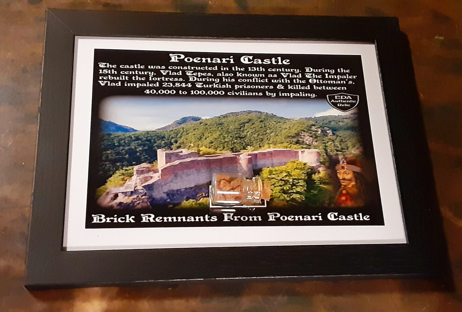 Draculas POENARI CASTLE Relic Brick Fragments Item Vlad The Impaler Transylvania