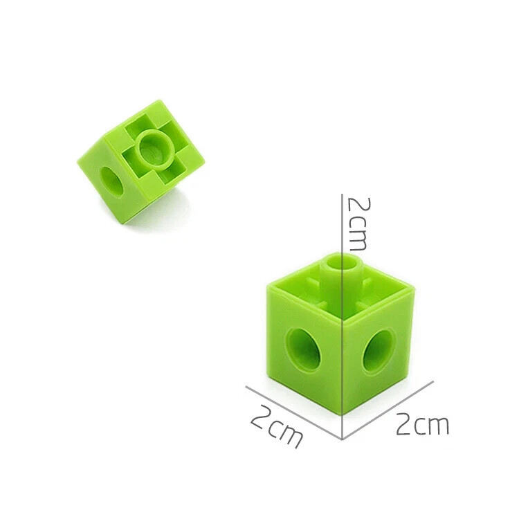 Educational Linking Cubes Set of 100 Math Manipulatives Construction Early Math