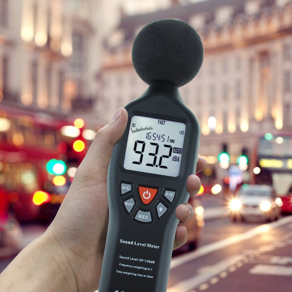 Decibel Meter Sound Level Recorder Digital dB With Data Record Function