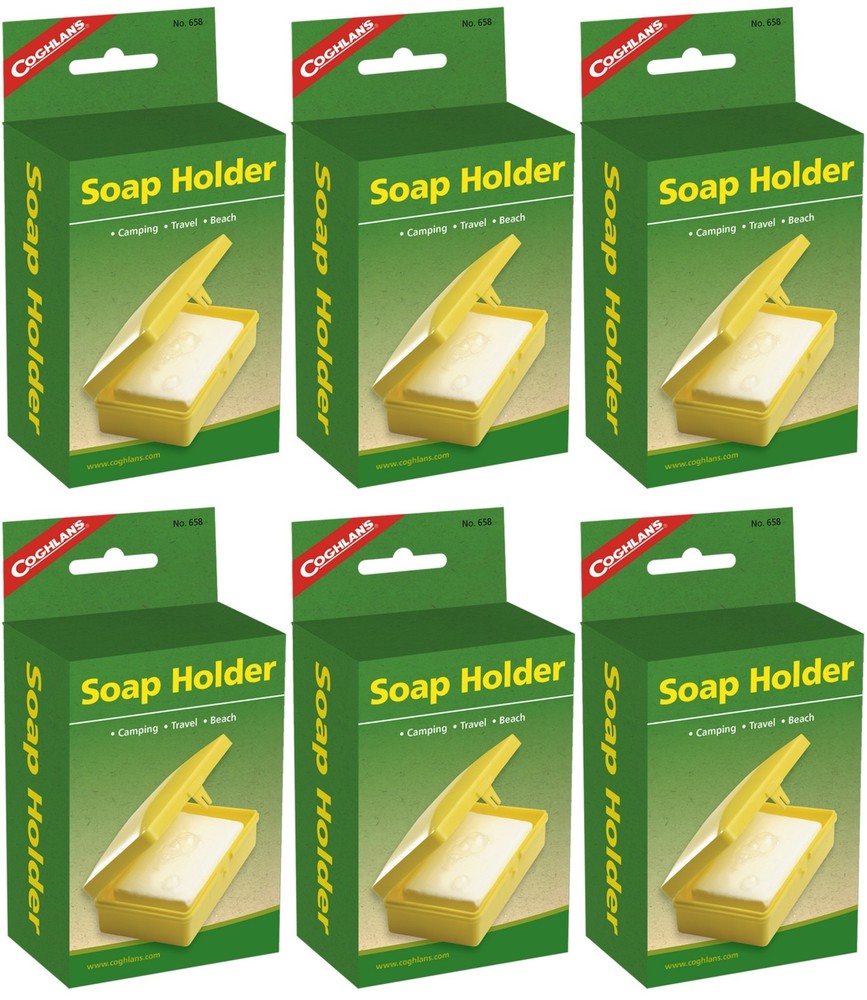Coghlan's Plastic Soap Holder Storage Container - Yellow (6-Pack)