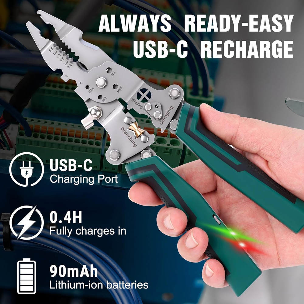 Multi-Function Foldable Wire Stripper Voltage Tester Professional Foldable