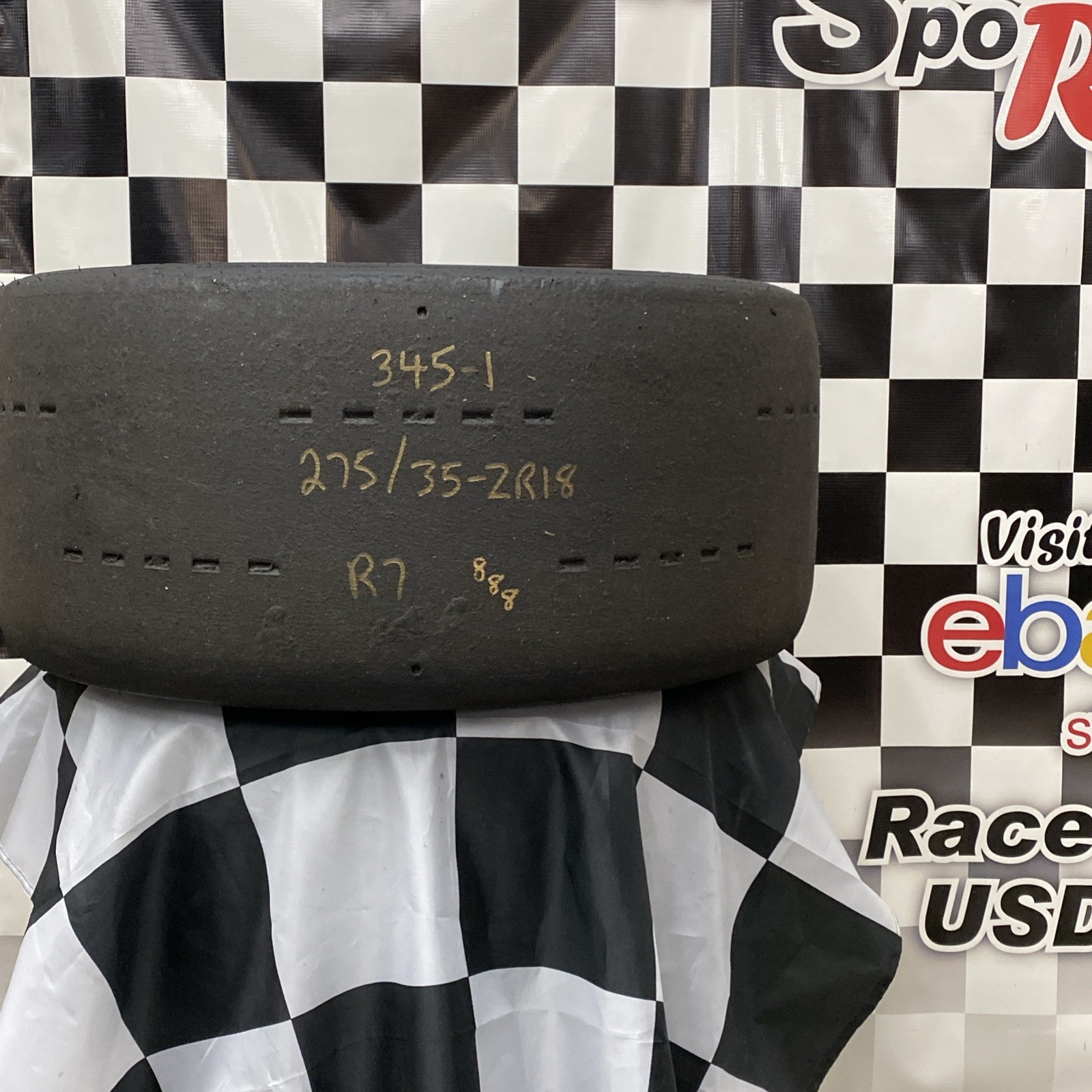 345-1 USDRRT HOOSIER DOT Road Race Tire 275/35 ZR18 R7