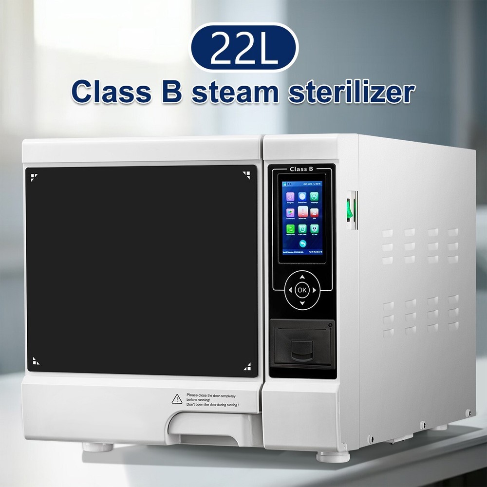 Dental Lab Portable Pre-vacuum Steam Sterilizer Class B Sterilization Automatic