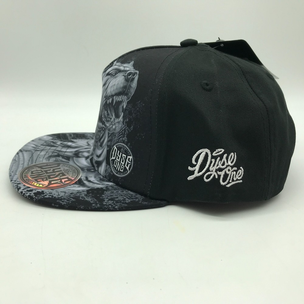 Dyseone Men's Snap Back Hat "Beast" Black