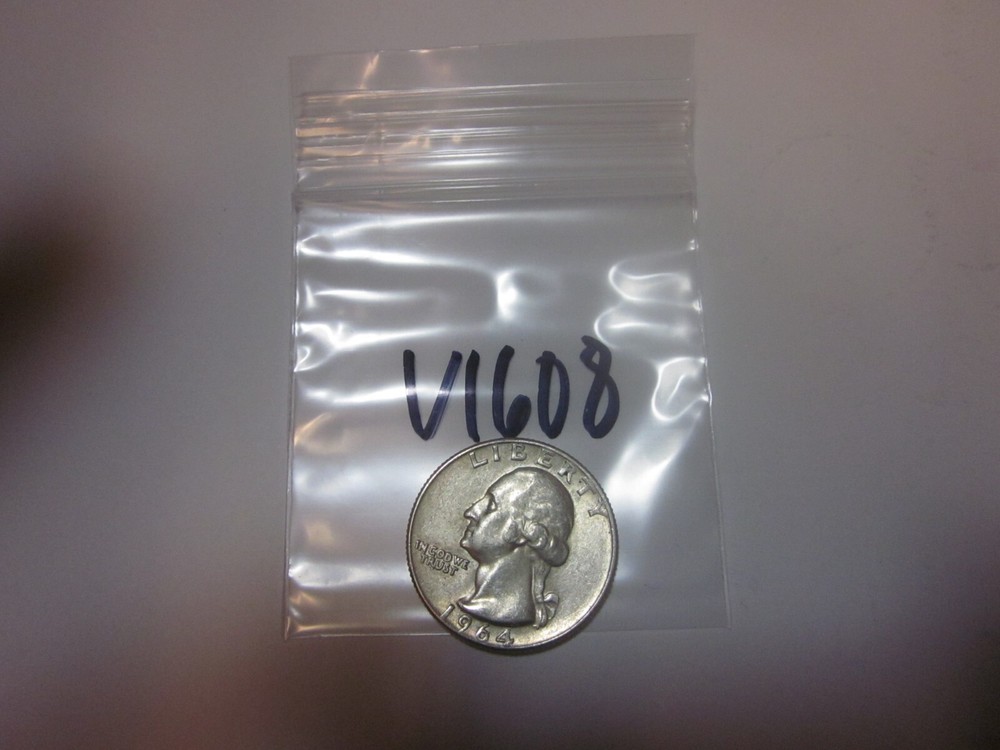 1964 D Washington Silver Quarter 90% Silver