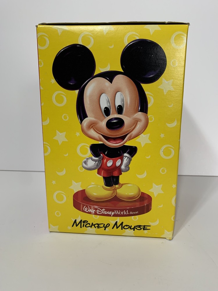 2002 Walt Disney World Resort Mickey Mouse Bobblehead Kellogs Plastic 8"