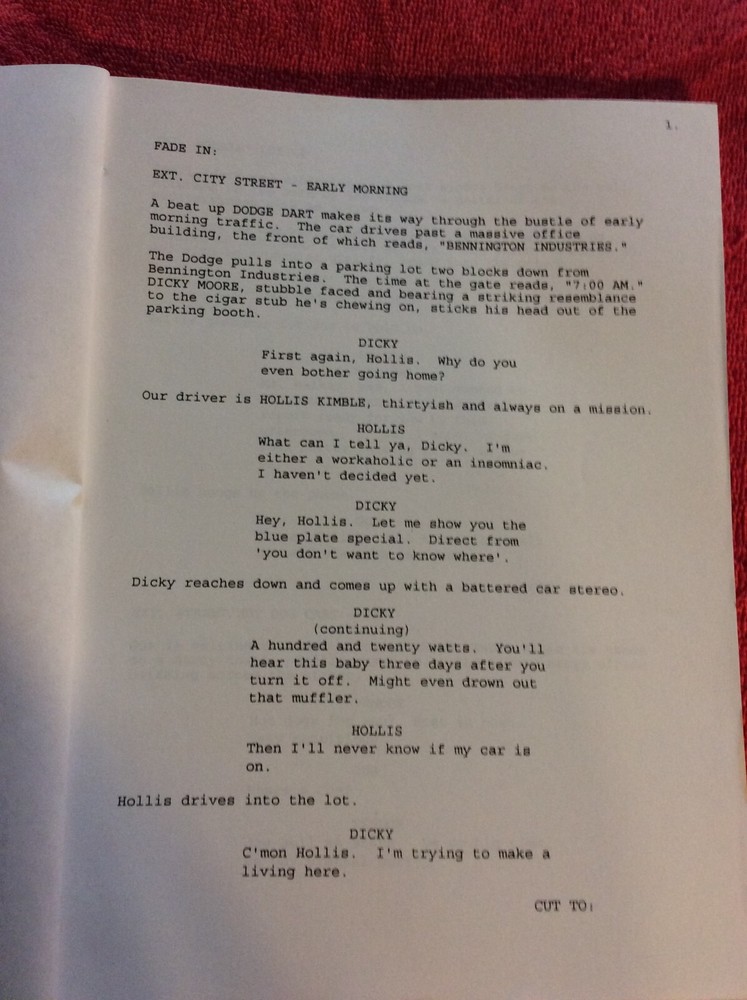 ORIGINAL SCRIPT COMPANY MAN ARNIE WESS DAVE DIGREGORIO