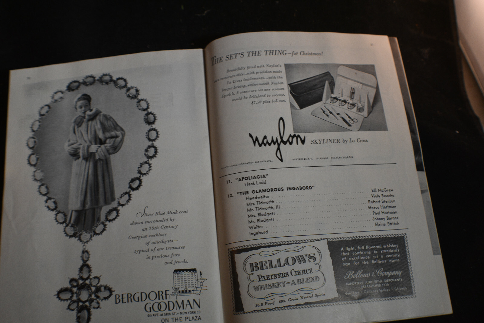 1947 Coronet Theatre *The Hartmans-Angel in the Wings-Hank Ladd* 1ST TONY AWARD*