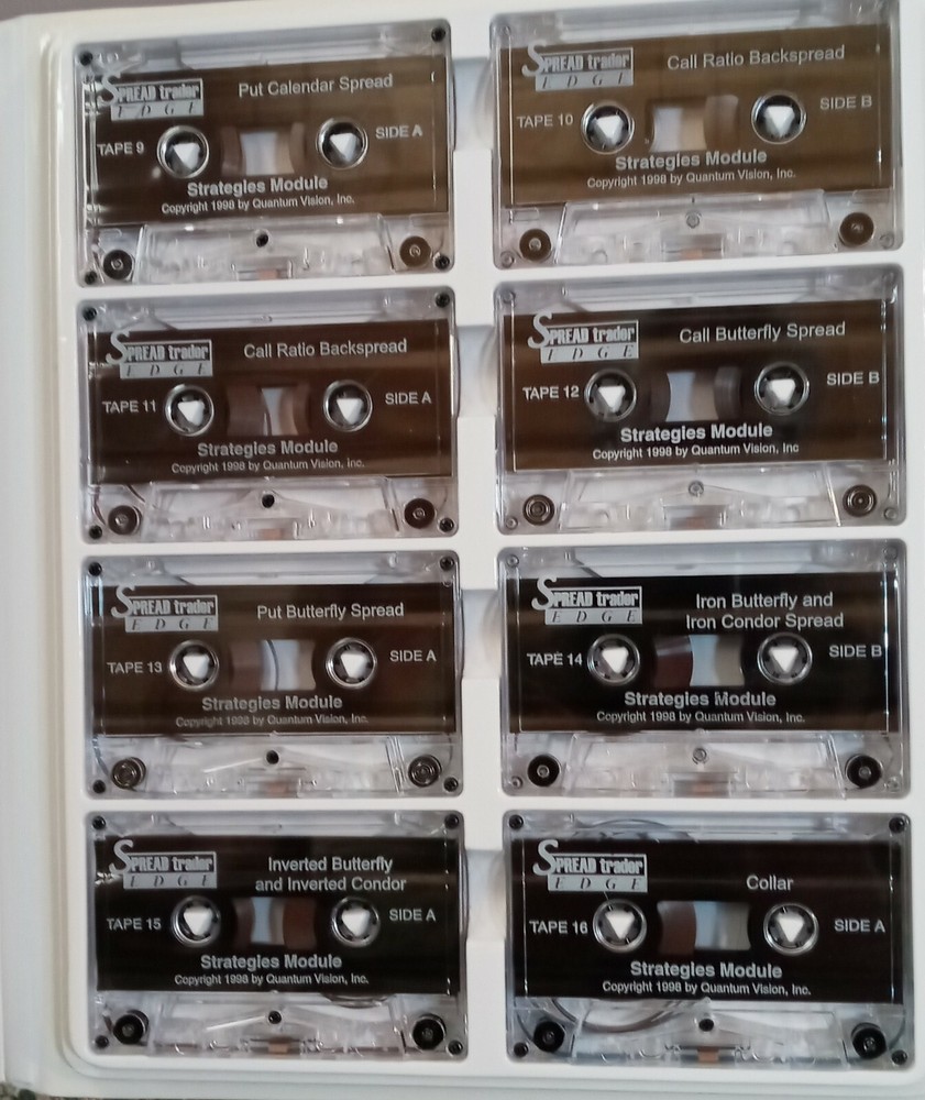 SPREAD TRADER EDGE CREATING BETTER OPTIONS VOLUME 2 STRATGIES MODULE 8 CASSETTES