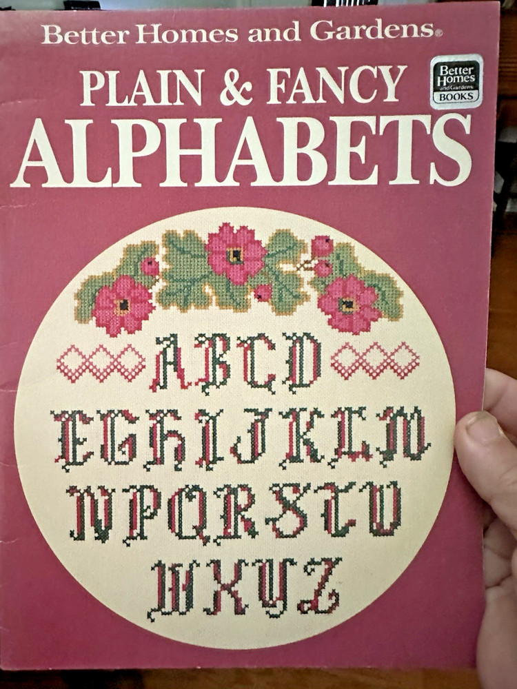 Better Homes & Garden PLAIN & FANCY ALPHABETS cross stitch patterns