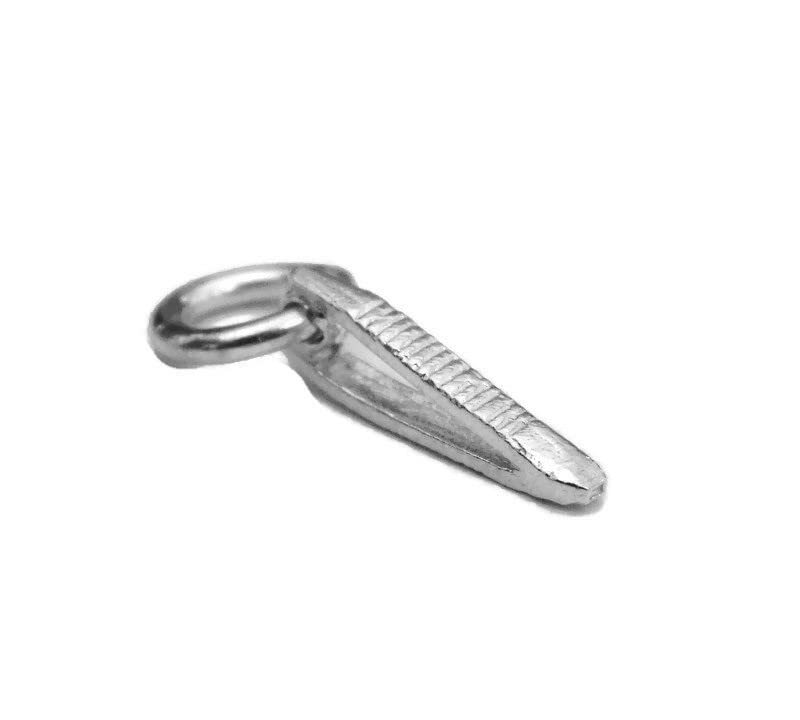 Tiny Tweezer Charm Pendant .925 Sterling Silver