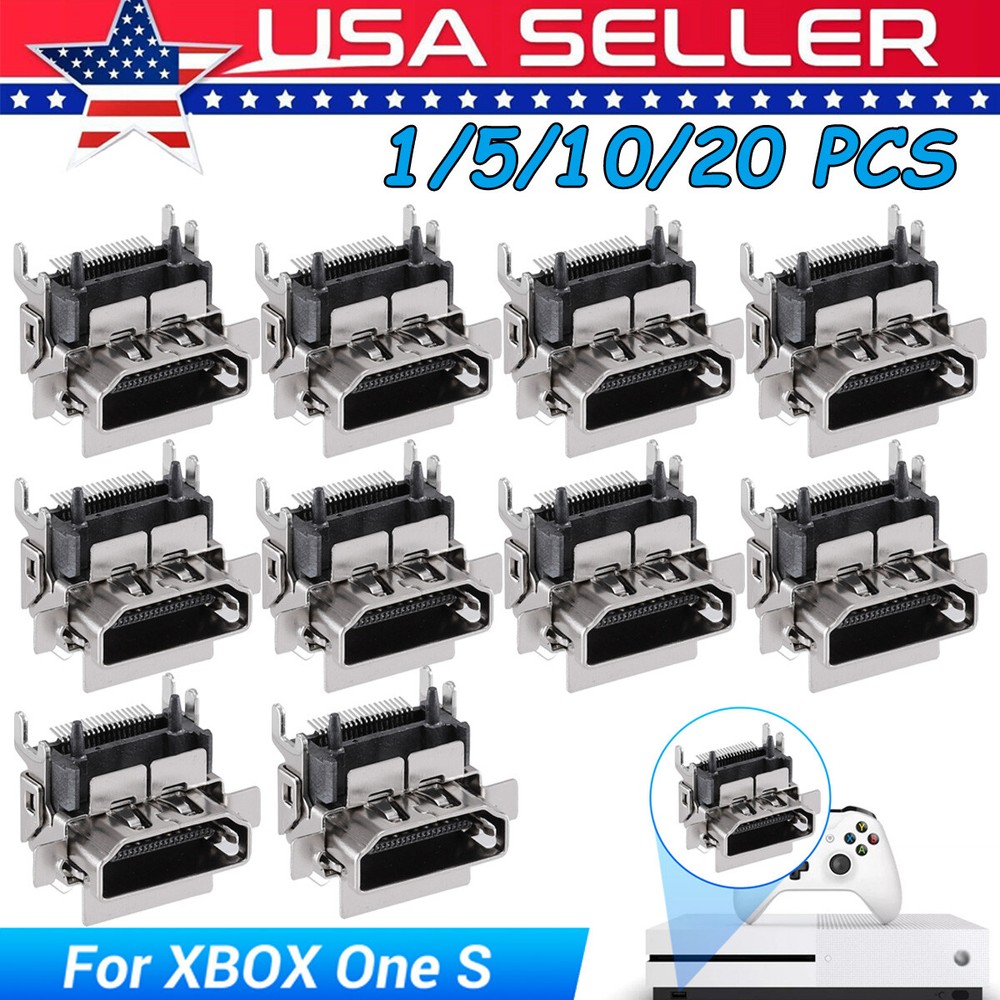 HDMI Port Connector Replacement Socket for Microsoft Xbox One S Game Console