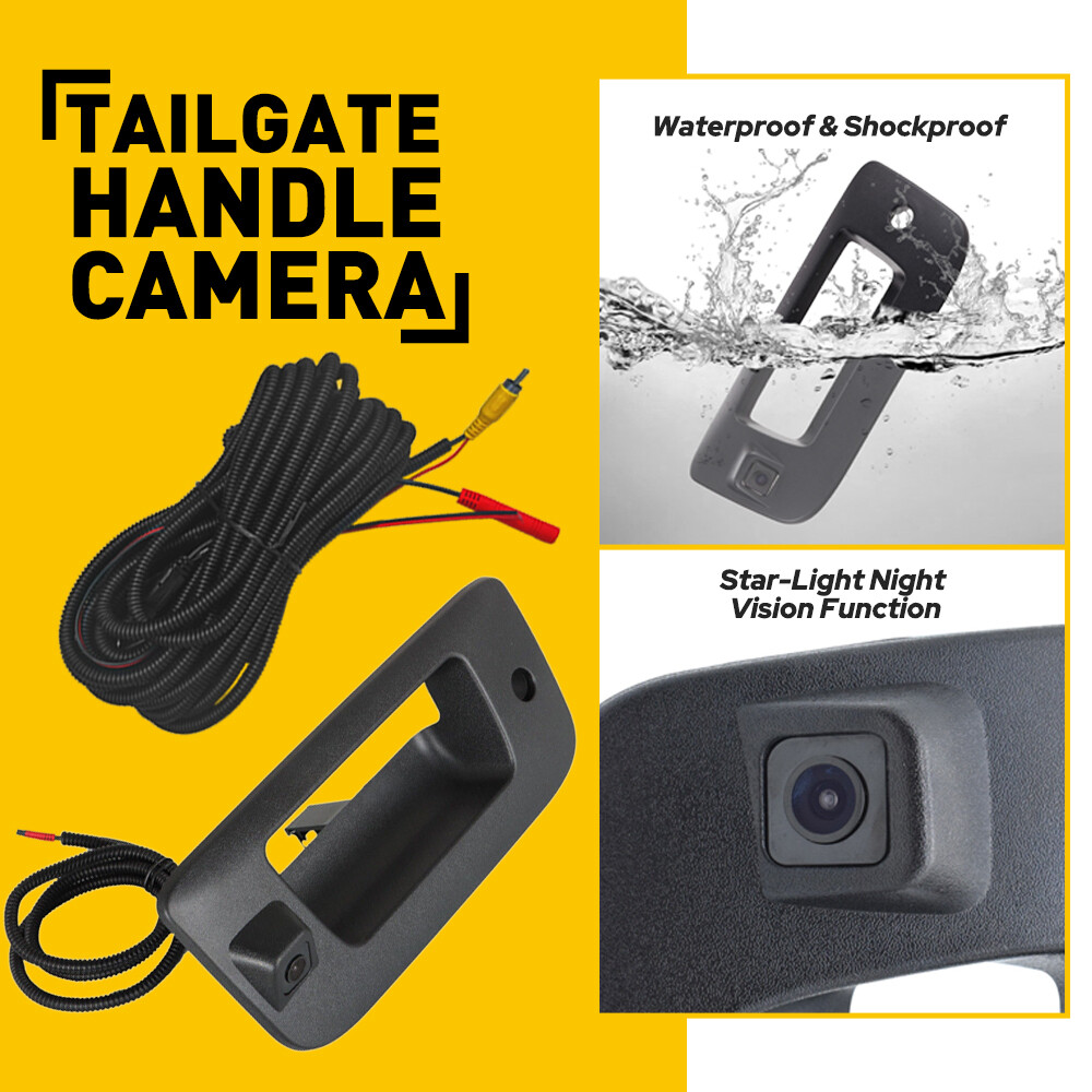 For Chevy Silverado/GMC Sierra 2007-2013 Rear View Backup Tailgate Handle Camera