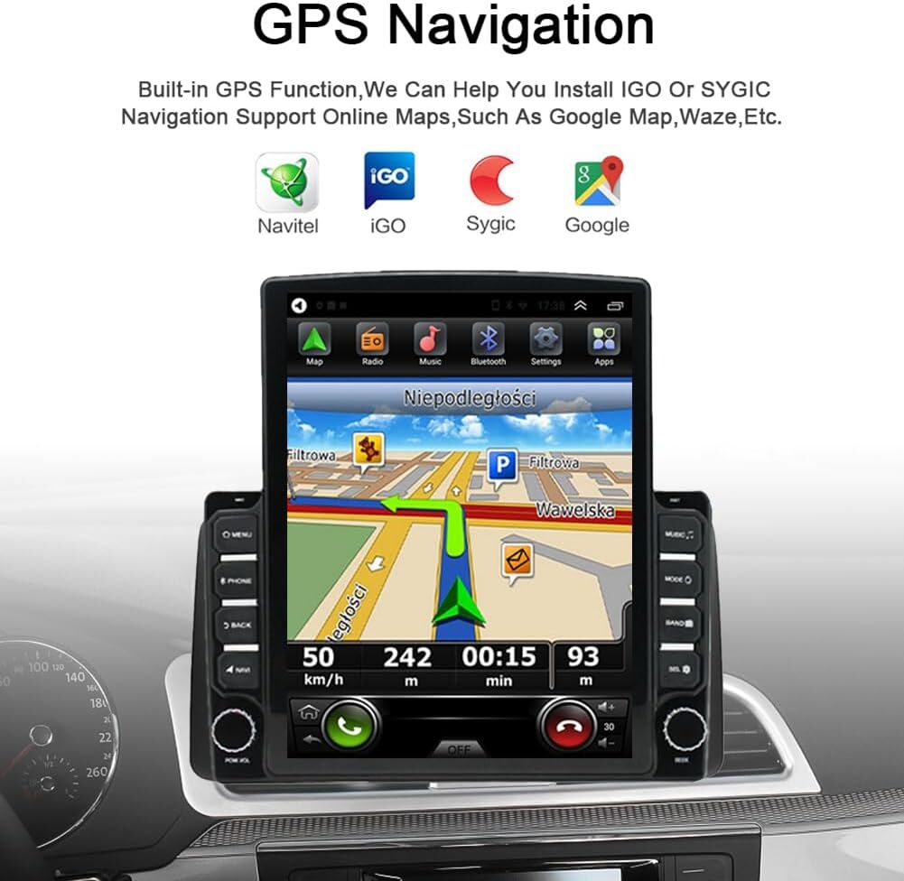 9.7" CarPlay For 2006-2008 Dodge Ram 1500 2500 3500 Car Stereo Radio GPS WIFI BT