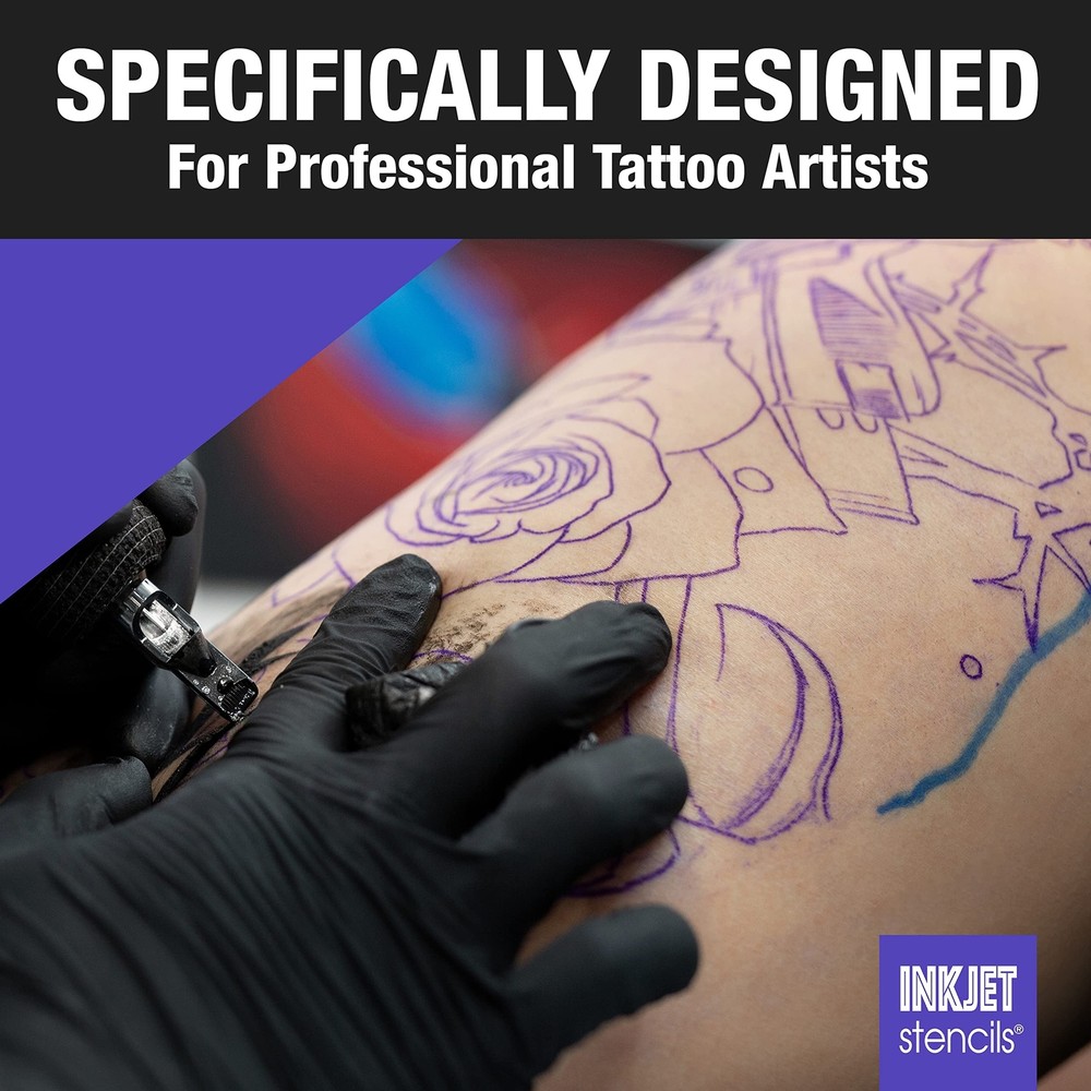 Refill Stencil Ink Compatible for Stencils Printer Ink (Violet, 4-Oz Bottle)