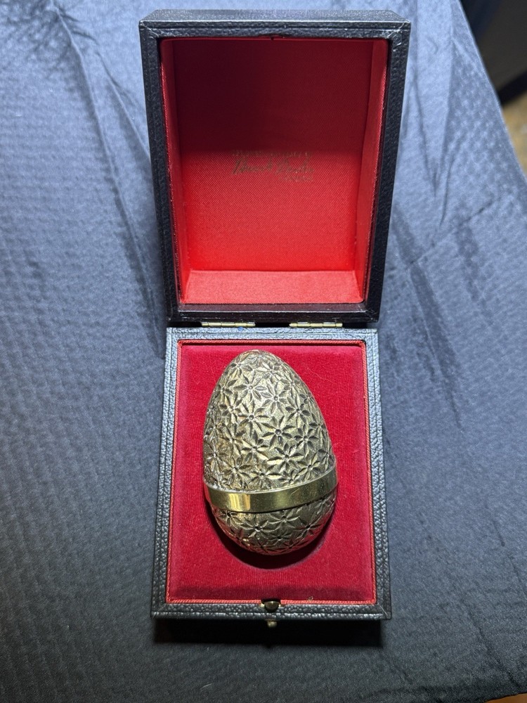 Stuart Devlin Silver Gilt Surprise Egg Frog Lily Pad Box Ltd Ed 101