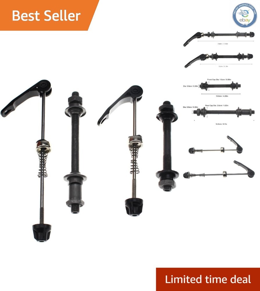 Essential Quick Release Axles for Mountain & BMX Bikes, Iron Construction