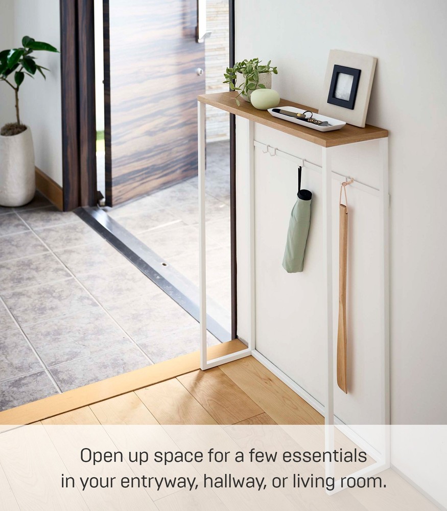 Yamazaki Home TOWER Narrow Entryway Console Table