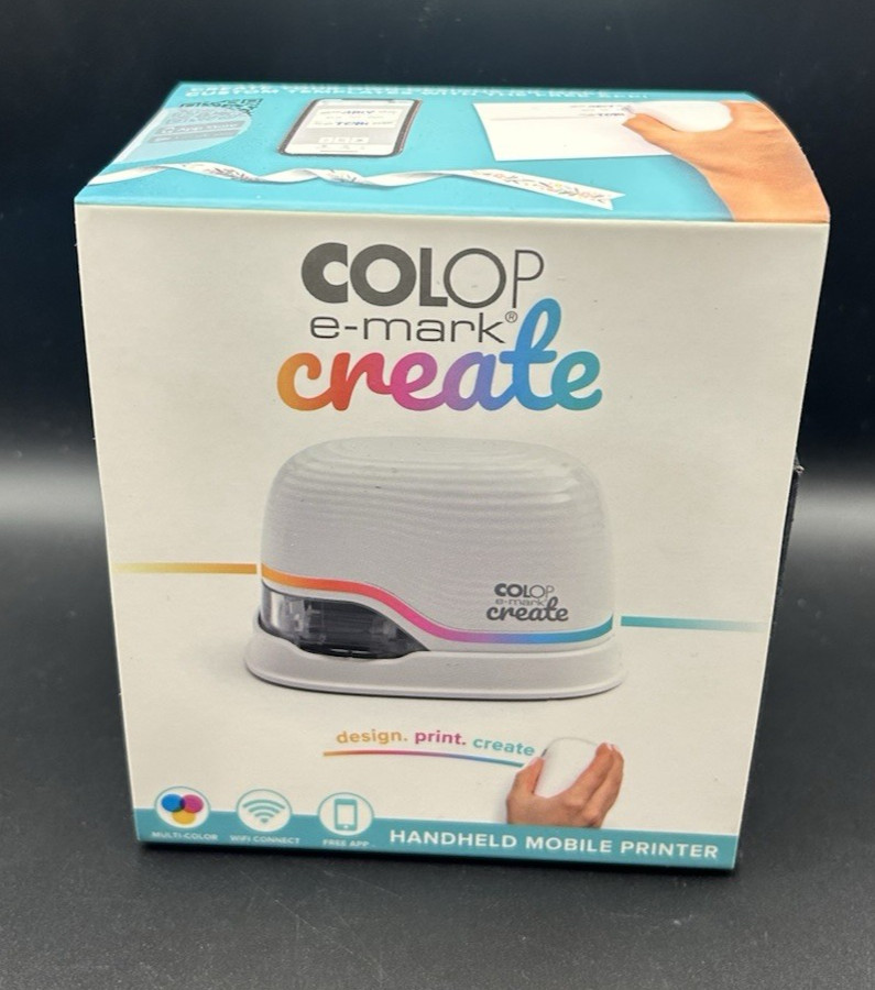 We R Memory Keepers COLOP E-mark Create Wireless Portable Handheld Printer NEW