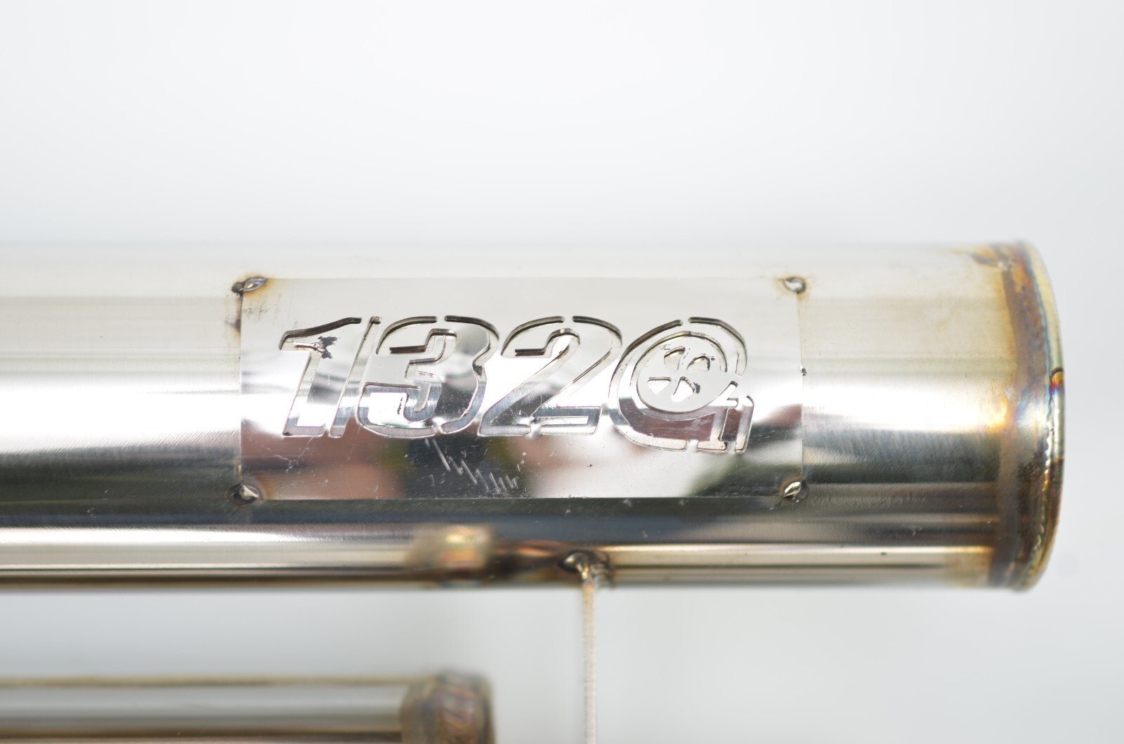 1320 ultra quiet QW resonator muffler stainless steel universal 3" inlet & out