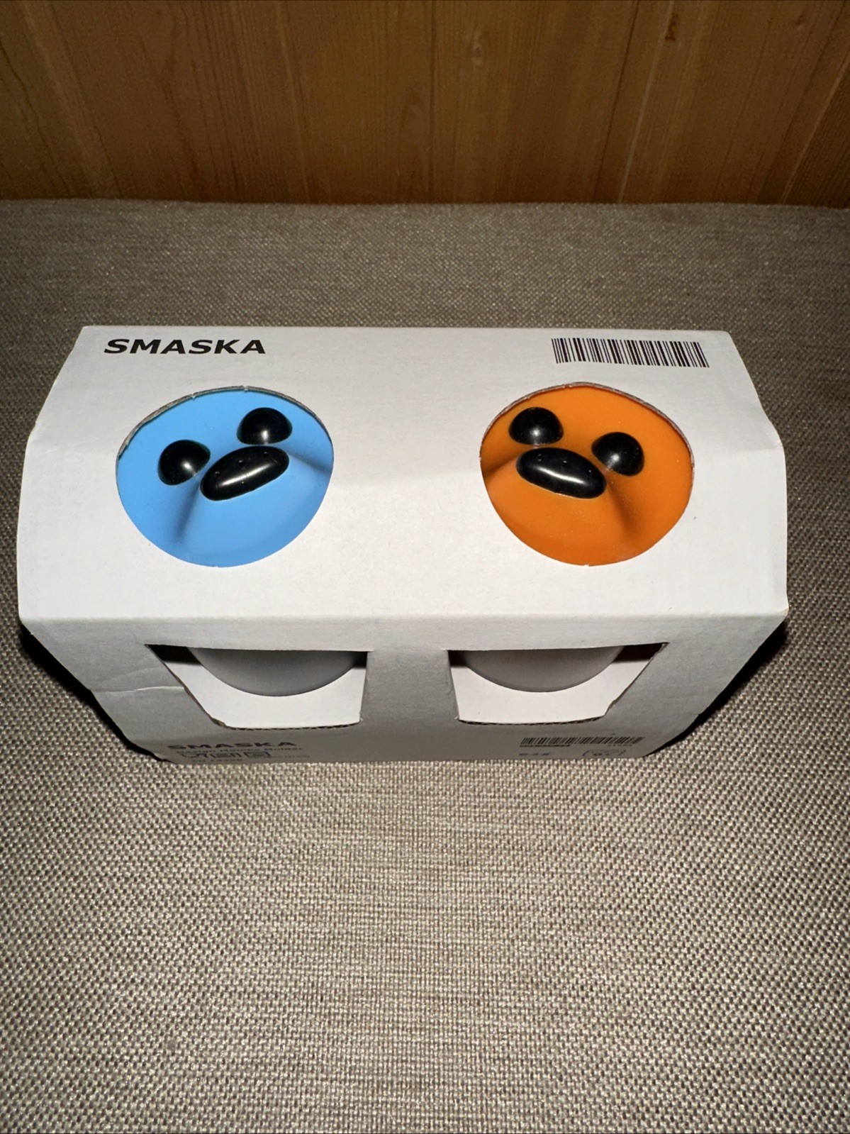 IKEA Rare Smaska Dog Blue & Orange Juice Box Cups With Lids Kids Toddler