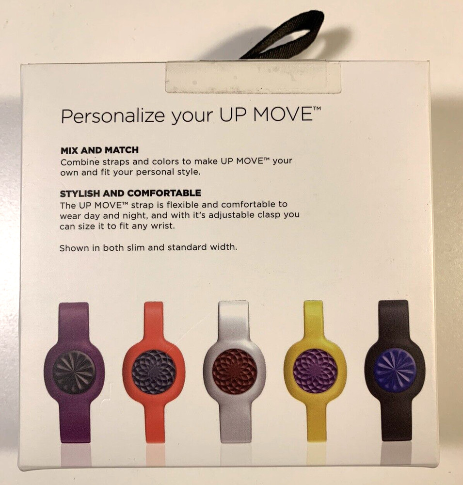 UP Move by Jawbone Activity Tracker 3 Strap Accessory Set Violet White Black