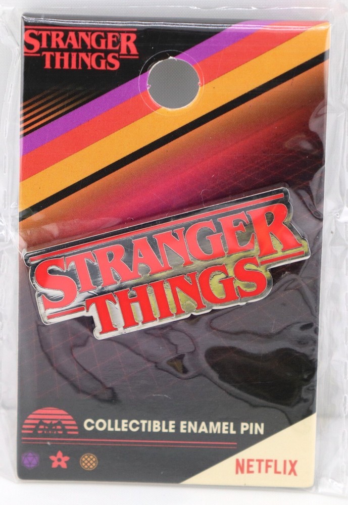 Netflix Stranger Things Logo Enamel Pin-NEW