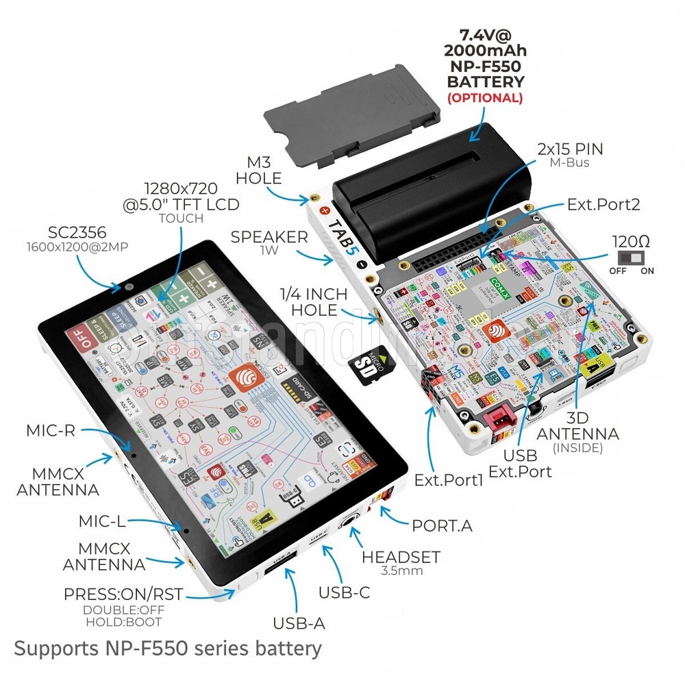 M5Stack TAB5 Portable Intelligent IoT Controller ESP32-P4 + ESP32-C6 os67