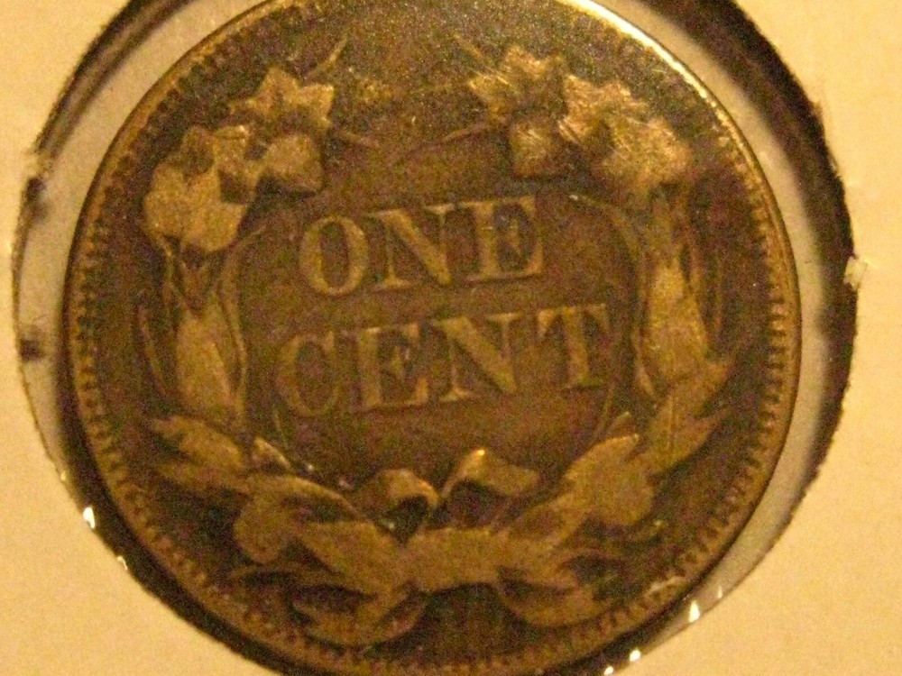 1858- Flying Eagle LL Cent / Fine