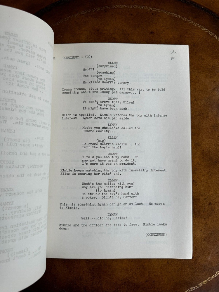 The Fugitive Script Tv Show Episode "With Strings Attached"