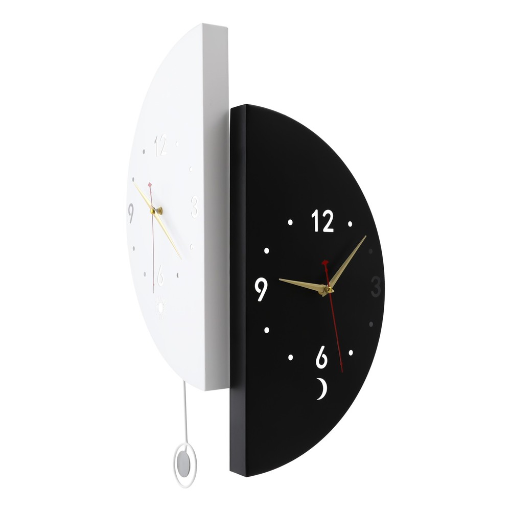 Modern Wall Clock Decoration, Double-sided Corner Wall Clock, Battery Powered
