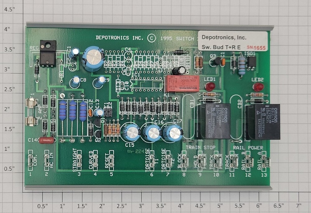 Depotronics Switch Buddy T+R E Tortoise Switch Motor Control PCB Circuit Board